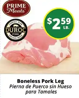 Rancho Markets Prime Meats Boneless Pork Leg offer