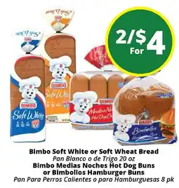 Rancho Markets Bimbo Soft White or Soft Wheat Bread offer