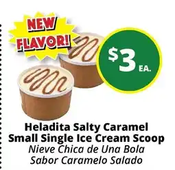 Rancho Markets Heladita Salty Caramel Small Single Ice Cream Scoop offer