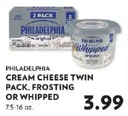 Reasors Philadelphia cream cheese twin pack offer