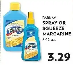 Reasors Parkay spray or squeeze margarine offer