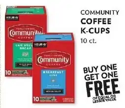 Reasors Community Coffee K-Cups offer