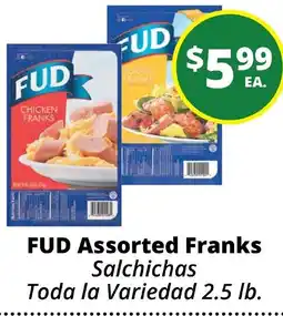 Rancho Markets Fud assorted franks offer