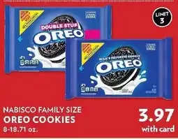 Reasors Nabisco family size oreo cookies offer