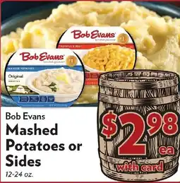 Reasors Bob Evans Mashed Potatoes or Sides offer