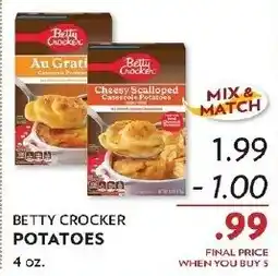 Reasors Betty Crocker potatoes offer