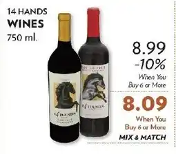 Reasors 14 Hands Wines offer