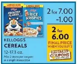 Reasors Kellogg's cereals offer