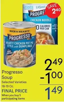 Riesbeck Progresso Soup offer