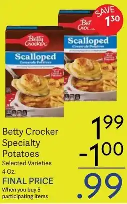Riesbeck Betty Crocker Specialty Potatoes offer