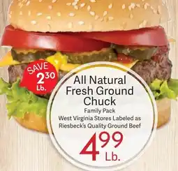 Riesbeck All Natural Fresh Ground Chuck offer