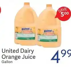 Riesbeck United Dairy Orange Juice offer
