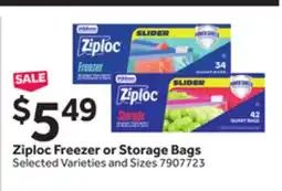 Stop&Shop Ziploc Freezer or Storage Bags offer