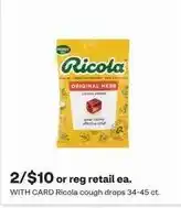 Ricola cough drops