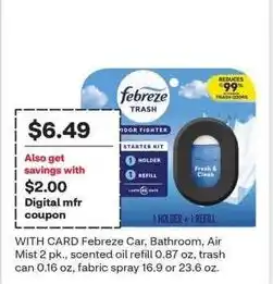 CVS Febreze trash offer