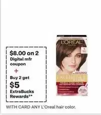 CVS L'Oreal hair color offer