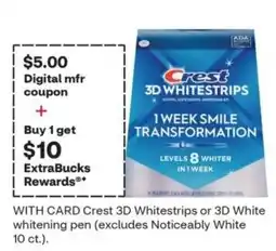 CVS Crest 3D Whitestrips offer