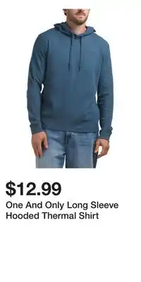 TJ Maxx One And Only Long Sleeve Hooded Thermal Shirt offer