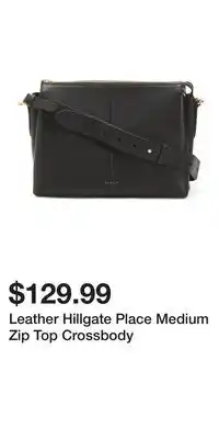 TJ Maxx Leather Hillgate Place Medium Zip Top Crossbody offer