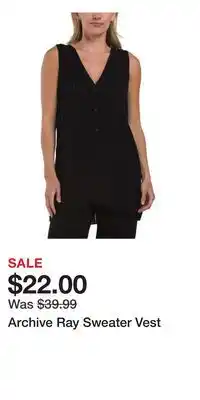 TJ Maxx Archive Ray Sweater Vest offer