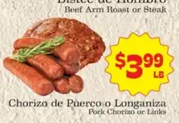 Supermercado Nuestra Familia Beef Arm Roast or Steak offer