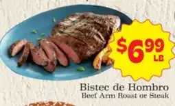 Supermercado Nuestra Familia Bistec de Hombro Beef Arm Roast or Steak offer