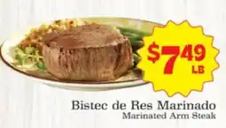 Supermercado Nuestra Familia Marinated Arm Steak offer