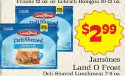 Supermercado Nuestra Familia Land O Frost Deli Shaved Lunchmeat offer