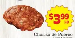 Supermercado Nuestra Familia Chorizo de Puerco offer