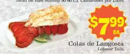 Supermercado Nuestra Familia Lobster Tails offer