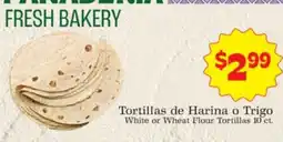 Supermercado Nuestra Familia Anadina Fresh Bakery White or Wheat Flour Tortillas offer