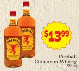 Supermercado Nuestra Familia Fireball Cinnamon Whisky offer