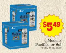 Supermercado Nuestra Familia Modelo, Pacifico or Sol offer