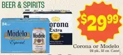 Supermercado Nuestra Familia Corona or Modelo offer