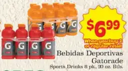 Supermercado Nuestra Familia Gatorade Sports Drinks offer