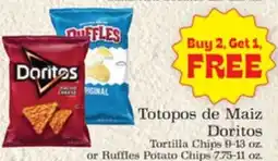 Supermercado Nuestra Familia Doritos Totopos de Maiz offer