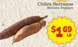 Supermercado Nuestra Familia Chiles Serranos offer