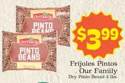 Supermercado Nuestra Familia Our Family Dry Pinto Beans offer