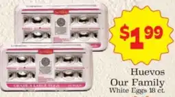 Supermercado Nuestra Familia Our Family White Eggs offer