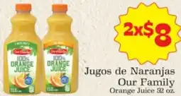 Supermercado Nuestra Familia Our Family Orange Juice offer