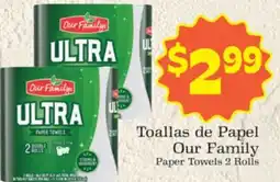 Supermercado Nuestra Familia Our Family Paper Towels offer