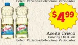 Supermercado Nuestra Familia Crisco Cooking Oil offer