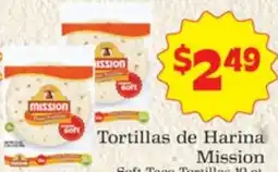 Supermercado Nuestra Familia Mission Soft Taco Tortillas offer
