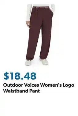 Sam's Club Outdoor Voices Women's Logo Waistband Pant offer