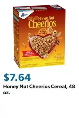 Sam's Club Honey Nut Cheerios Cereal, 48 oz offer