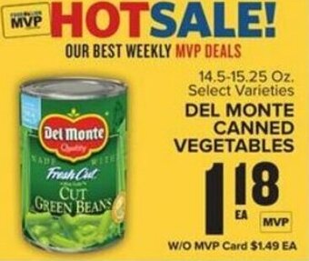 Food Lion Del Monte Canned Vegetables offer