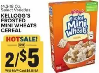 Food Lion Kellogg's Frosted Mini Wheats Cereal offer