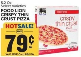 Food Lion Food Lion Crispy Thin Crust Pizza 5.2 oz offer