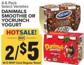Food Lion Danimals Smoothie Or Yocrunch Yogurt offer