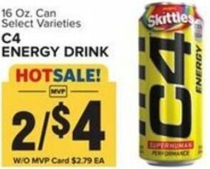 Food Lion C4 Energy Drink offer